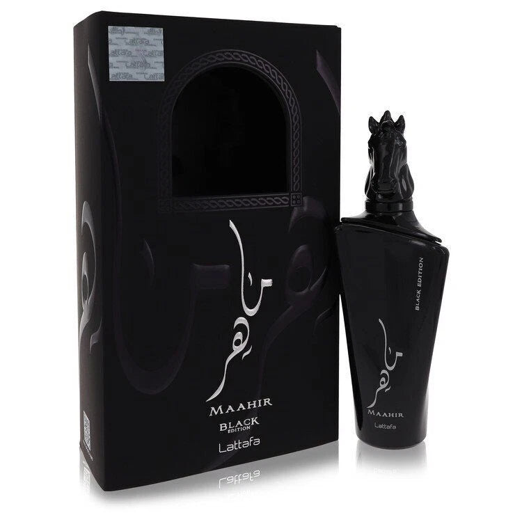 Maahir Black Edition Perfume By Lattafa Eau De Parfum Spray 3.4oz/100ml Unisex