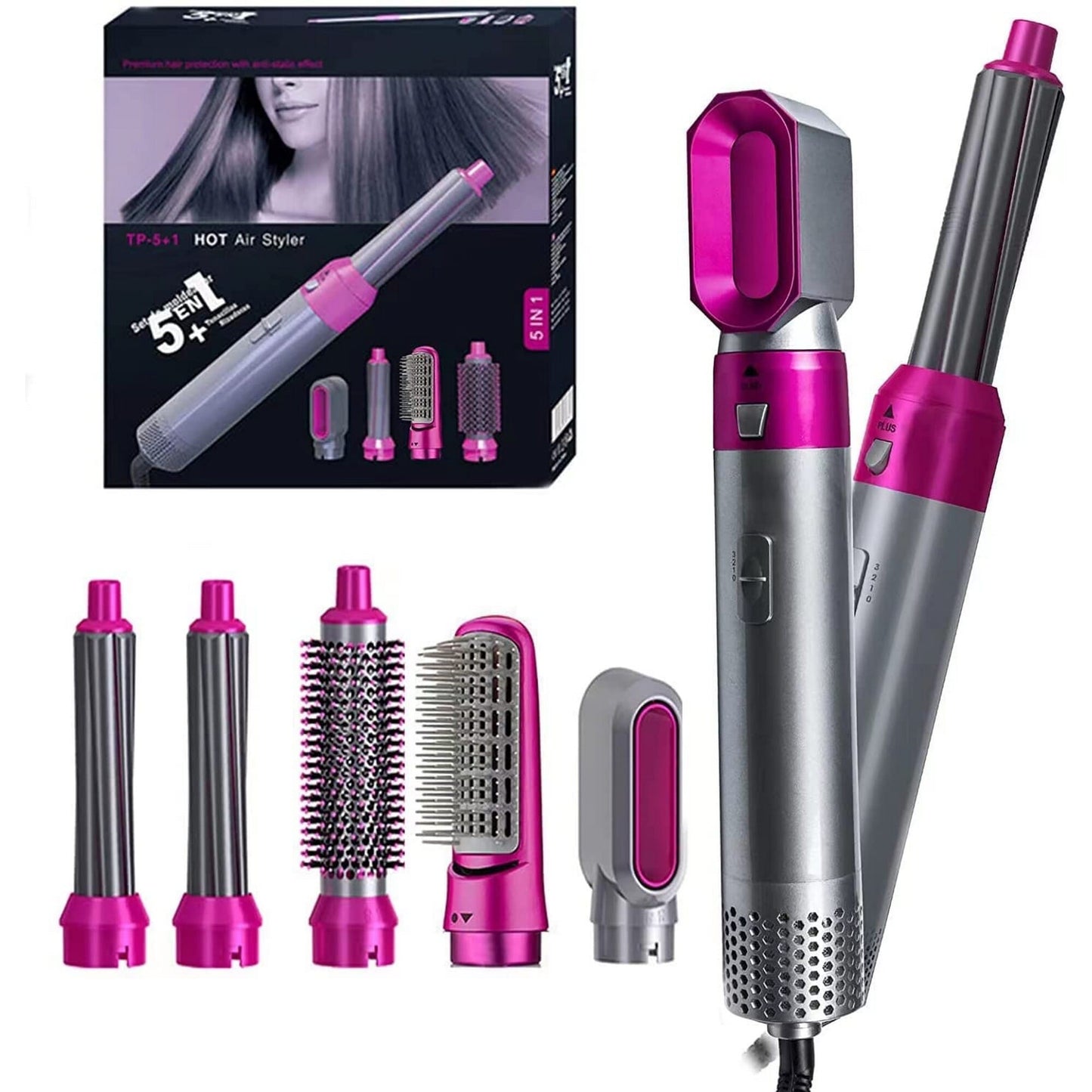 5 in 1 Hair Dryer Hair curler hairdryer straightener hair