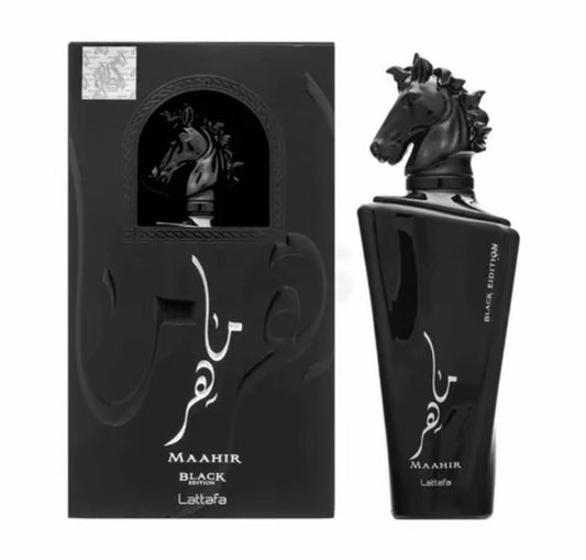 Maahir Black Edition Perfume By Lattafa Eau De Parfum Spray 3.4oz/100ml Unisex
