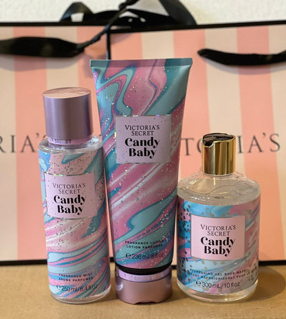 VS CANDY BABY MIST BODY LOTION BATH WASH SET