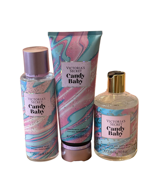 VS CANDY BABY MIST BODY LOTION BATH WASH SET