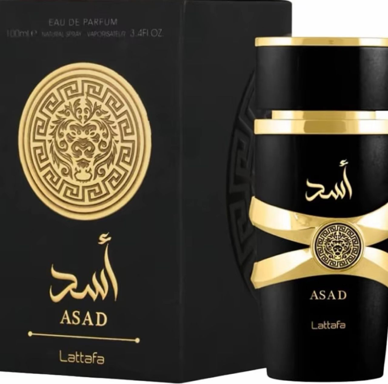Lattafa Perfumes Asad for Unisex Eau de Parfum Spray, 3.4 Ounce