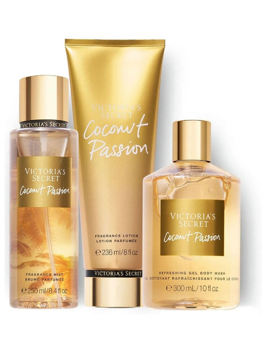 VS COCONUT PASSION MIST BODY LOTION BATH WASH SET
